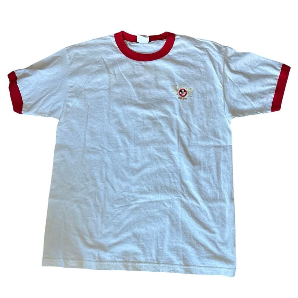 Disney White and Red Short Sleeve Tee